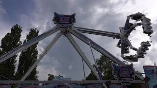 GForce  The Ride Kollmann  AußenansichtOffride Olching  Volksfest 2018 [upl. by Grath]