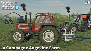 Spreading Slurry Compaction Silage Bunker ampPicking up Grass │La Campagne Angevine│FS 22│Timelapse9 [upl. by Hahsia]