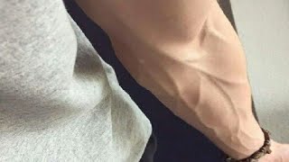 best 2 minute workout to get veiny forearms permanently [upl. by Nylessoj]