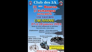 CLUB5ABOURSE AUTO MOTO CARCASSONNE 27 28 JANVIER 2024 [upl. by Moulden]