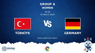 TURKIYE vs GERMANY  Futsal DEAFLYMPICS ERZURUM 2024  Women Group Stage [upl. by Jacinthe208]