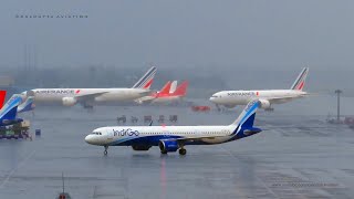 Plane Spotting in Rain at Kolkata Airport  Landing and Take off videos  Aviation Videos  VECC [upl. by Vtarj]