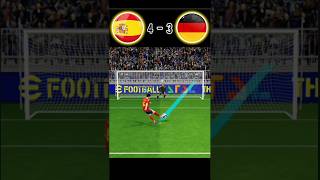 Spain 🆚 Germany  FINAL  Pealanty shoot  fifa world cup 🏆  realistic pes gaming [upl. by Dione]