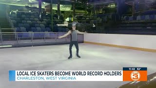 Local ice skaters become world record holders [upl. by Esylle]