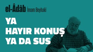 Ya Hayır Konuş ya da Sus  elÂdâb  24  İmam Beyhakî  Mehmet Emin Akın [upl. by Yentnuoc582]