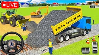 JCB 3DX Backhoe Loader Driving 🔴 Live Bus Simulator Indonesia gameplay jcb live indonesia [upl. by Akemet]