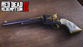 RED DEAD REDEMPTION 2  CATTLEMAN REVOLVER Weapons Customization amp Showcase [upl. by Aynwad]