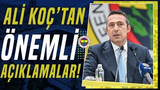 Fenerbahçe Başkanı Ali Koç quotÖnümüzde Kötü Daha Kötü Ve En Kötü Olmak Üzere Üç Seçenek Varquot [upl. by Llertnahs868]