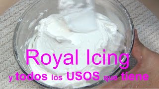 Royal Icing Glasa Real o Glass y todos los USOS que tiene │Club de Reposteria [upl. by Sudnak]