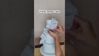 Wafer Paper Frills and Roses waferpapercake waferpaperflowers waferpaper cake diy [upl. by Llenrub717]