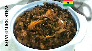 GHANAIAN LOCAL KONTOMIRE AUTHENTIC PALAVA SAUCE GBOMA DESSI SAUCE EGUSI AUX EPINARDS [upl. by Marti]