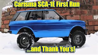 Carisma SCA1E Range Rover Kit First Run amp Channel Thank Yous [upl. by Ettenyar]