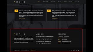 Archi Edit Footer Widget Copyright Socials etc [upl. by Kreit]