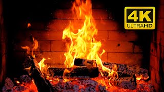 🔥 Beautiful FIREPLACE 4K Magic Fireplace Burning with flames 12 HOURS [upl. by Ahsotan203]