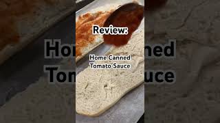 Reviewing Home Canned Tomato Sauce homemaker cooking food [upl. by Katzir]