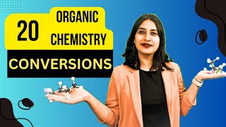 Organic Chemistry 20 Conversions Practice  Class 1112  JEE  NEET  CBSE [upl. by Glogau]