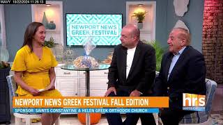 Hampton Roads ShowWAVY TV 10Newport News Greek Festival Fall Edition102224 [upl. by Cirdes]