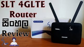 Prolink PRN3005L SLT 4G LTE Router Sinhala Review [upl. by Alegna]