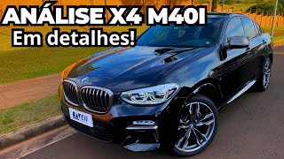 BMW X4 M40i 2020 EM DETALHES  O SUV QUE FAZ 100 KMH EM 44 SEGUNDOS [upl. by Enaillil]