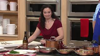 Lagostina Martellata TriPly Copper 11Pc Hammered Cookware Set on QVC [upl. by Giorgio]