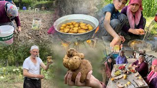 Patates 🥔 hasadı öğlen yemeği karalı tencerede patates haşlama [upl. by Slocum]