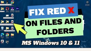 How to Fix Red X on Files and Folders in Windows 1011 Simple Steps [upl. by Einnaoj]