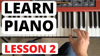 How To Play Piano for Beginners Lesson 2  Starting to Read Music [upl. by Lrad]