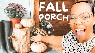 FALL PORCH DECOR 2024  FALL DECOR STYLING IDEAS  DESIGNER LOOK ON A BUDGET AFFORDABLE FALL FINDS [upl. by Doomham]