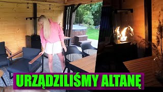 URZĄDZAMY ALTANĘ W OGRODZIE wypoczynek stół i krzesła ogrodowe grill gazowy ogrzewacz balia [upl. by Calabresi]