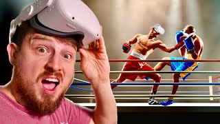 Real Boxers Try VR Boxing [upl. by Anayia769]