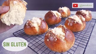 BOLLOS SUIZOS SIN GLUTEN ¡Esponjosísimos [upl. by Aicitan]