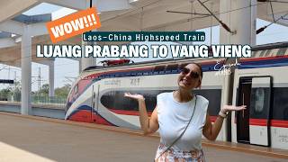 Travel through Laos on the High speed train from Luang Prabang to Vang Vieng [upl. by Aritak]