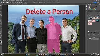 How To Delete a Person in Photoshop [upl. by Hrutkay]