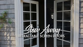 StowAway Retractable Screen Doors Measured amp Installed Find a Dealer Near You [upl. by Fredelia]