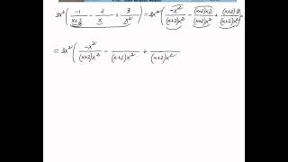 Operaciones combinadas sencillas con fracciones algebraicas 1 [upl. by Dustin887]