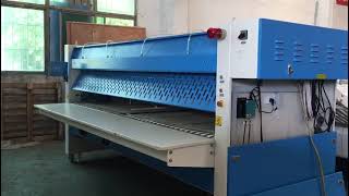 Goworld Flat Ironing Machine Suitable to Iron Bed Sheet from 17m to 33m Flatwork Ironer Wholesale [upl. by Eelak]