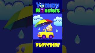 Rain Rain Go away shorts Fun Kids Songs And Nursery Rhymes by Yummy Monsters [upl. by Eceinart]