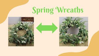 Spring Wreaths 2023 How to Make a Spring Door Wreaths with Eucalyptus Leaves [upl. by Atteloiv919]