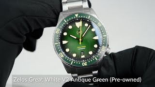 Zelos Great White V2 Antique Green Preowned [upl. by Carlile]