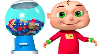 Five Little Babies Playing Ball Machine  Zool Babies Fun Songs  Surprise Ball Machine For Kids [upl. by Mendoza689]