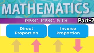 Direct proportion And Inverse Proportion  Mcqs Treasury math Part2 [upl. by Bollay]