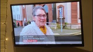 BBC coverage of demo Ruthin Council building [upl. by Travus]