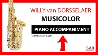 🎷 MUSICOLOR  DORSSELAER  PIANO ACCOMPANIMENT FOR SAXOPHONE [upl. by Lawley80]