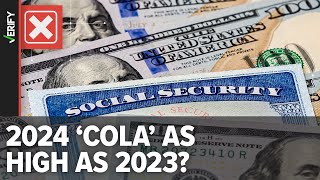 Social Security COLA 2024 How much benefits could increase [upl. by Oruhtra]