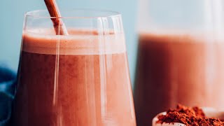 Creamy Chocolate Hazelnut Milk  Minimalist Baker Recipes [upl. by Brinkema]