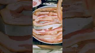 How to Cook Bacon in a Stainless Steel Frying Pan With No Sticking shorts [upl. by Frasquito]