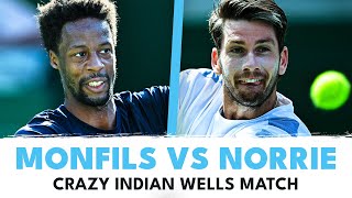 CRAZY Gael Monfils vs Cameron Norrie Match  Indian Wells 2024 Highlights [upl. by Suiremed708]