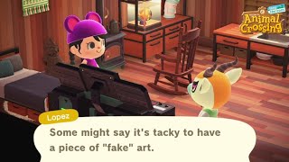 This Is What They Think of Fake Art  Animal Crossing Villagers  ACNH All Personality Types [upl. by Donough]