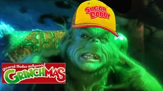 Grinchmas at Universal Studios Hollywood full night tram tour christmas at Wizarding World 2023 [upl. by Attenhoj]