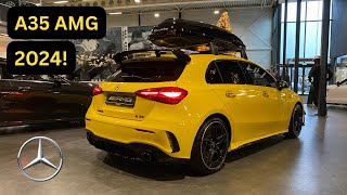 2024 Mercedes A35 AMG 4MATIC NEW FACELIFT  Exterior amp Interior Details [upl. by Karlise435]